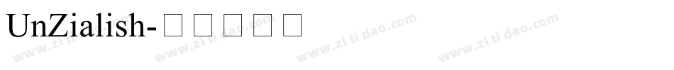 UnZialish字体转换