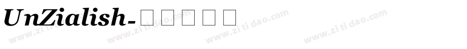 UnZialish字体转换