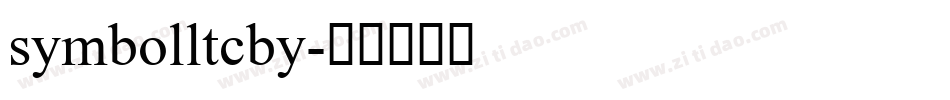 symbolltcby字体转换