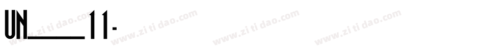 UN____11字体转换