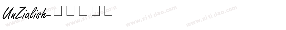 UnZialish字体转换