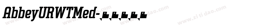 AbbeyURWTMed字体转换