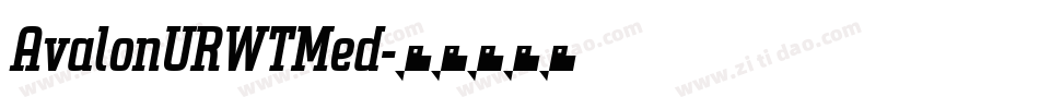 AvalonURWTMed字体转换