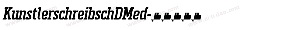 KunstlerschreibschDMed字体转换