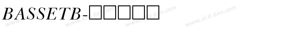 BASSETB字体转换