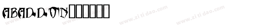 abaddon字体转换