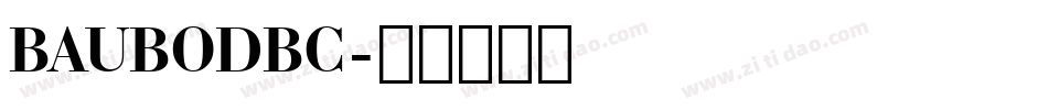 BAUBODBC字体转换