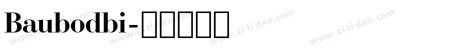 Baubodbi字体转换