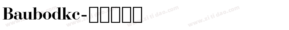 Baubodkc字体转换
