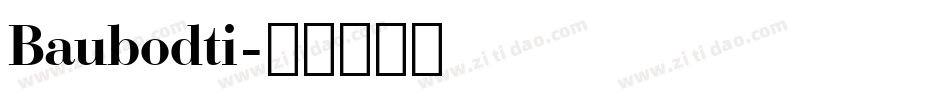Baubodti字体转换