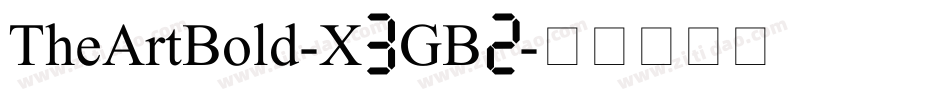 TheArtBold-X3GB2字体转换