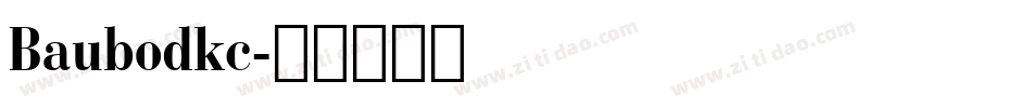 Baubodkc字体转换