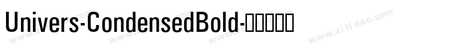 Univers-CondensedBold字体转换