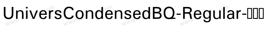 UniversCondensedBQ-Regular字体转换
