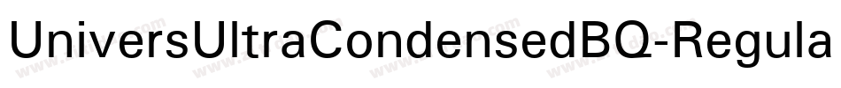 UniversUltraCondensedBQ-Regular字体转换