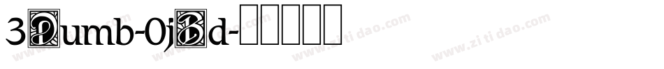 3Dumb-0jBd字体转换