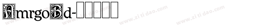 AmrgoBd字体转换