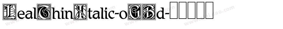 LealThinItalic-oGBd字体转换