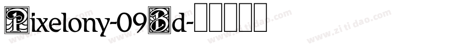Pixelony-09Bd字体转换
