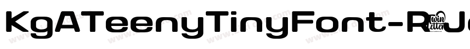 KgATeenyTinyFont-R5Jo字体转换