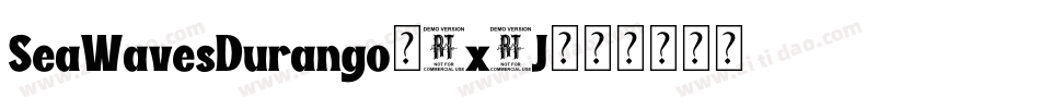 SeaWavesDurango-8x4J字体转换