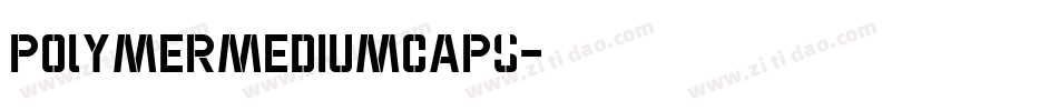 PolymerMediumCaps字体转换