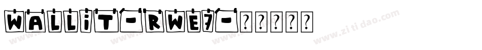 WallIt-rWE7字体转换