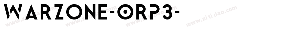 Warzone-OrP3字体转换