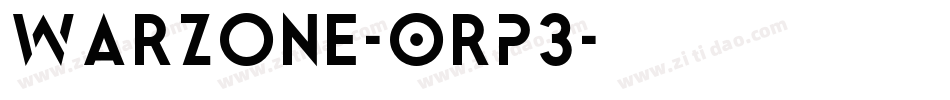 Warzone-OrP3字体转换