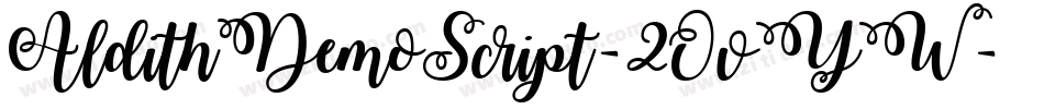 AldithDemoScript-2OvYW字体转换