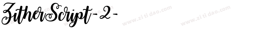 ZitherScript-2字体转换