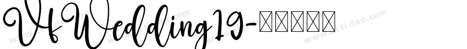 VfWedding19字体转换