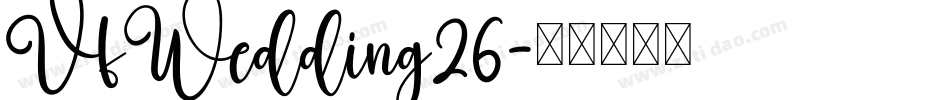 VfWedding26字体转换