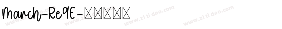 March-Re9E字体转换