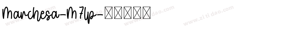 Marchesa-M7lp字体转换
