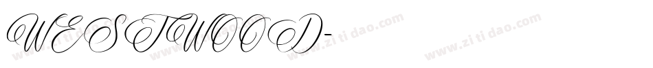 WESTWOOD字体转换