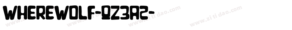 WhereWolf-qZ3A2字体转换