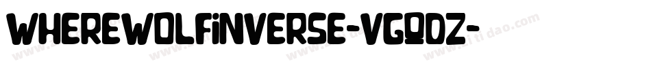 WhereWolfInverse-VGqDz字体转换