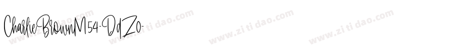CharlieBrownM54-DdZ0字体转换