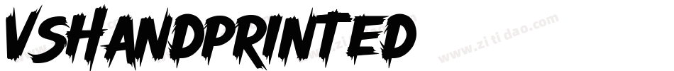 vSHandprinted字体转换