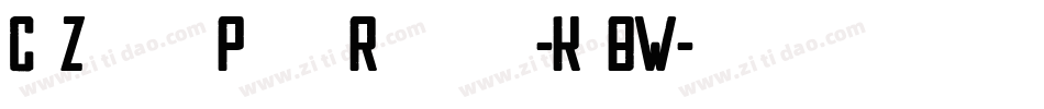 CfZombiePartyRegular-KvBW字体转换