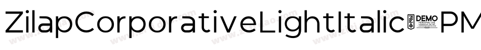 ZilapCorporativeLightItalic-PMAE字体转换