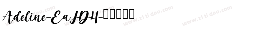 Adeline-EaJD4字体转换