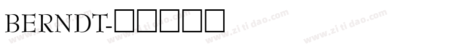 BERNDT字体转换