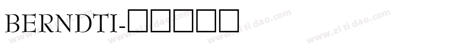 BERNDTI字体转换