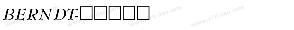 BERNDT字体转换
