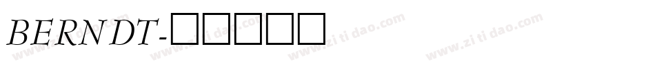 BERNDT字体转换