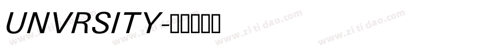 UNVRSITY字体转换