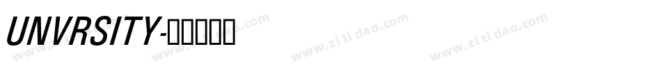 UNVRSITY字体转换