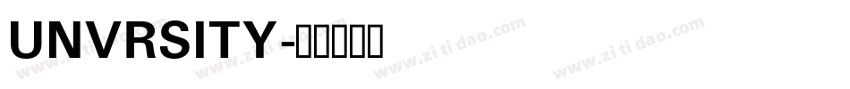 UNVRSITY字体转换